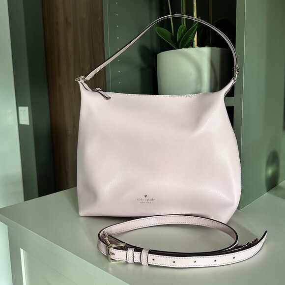 Kate Spade Pebbled Leather Shoulder Bag | Blush Pink - Picture 1 of 8